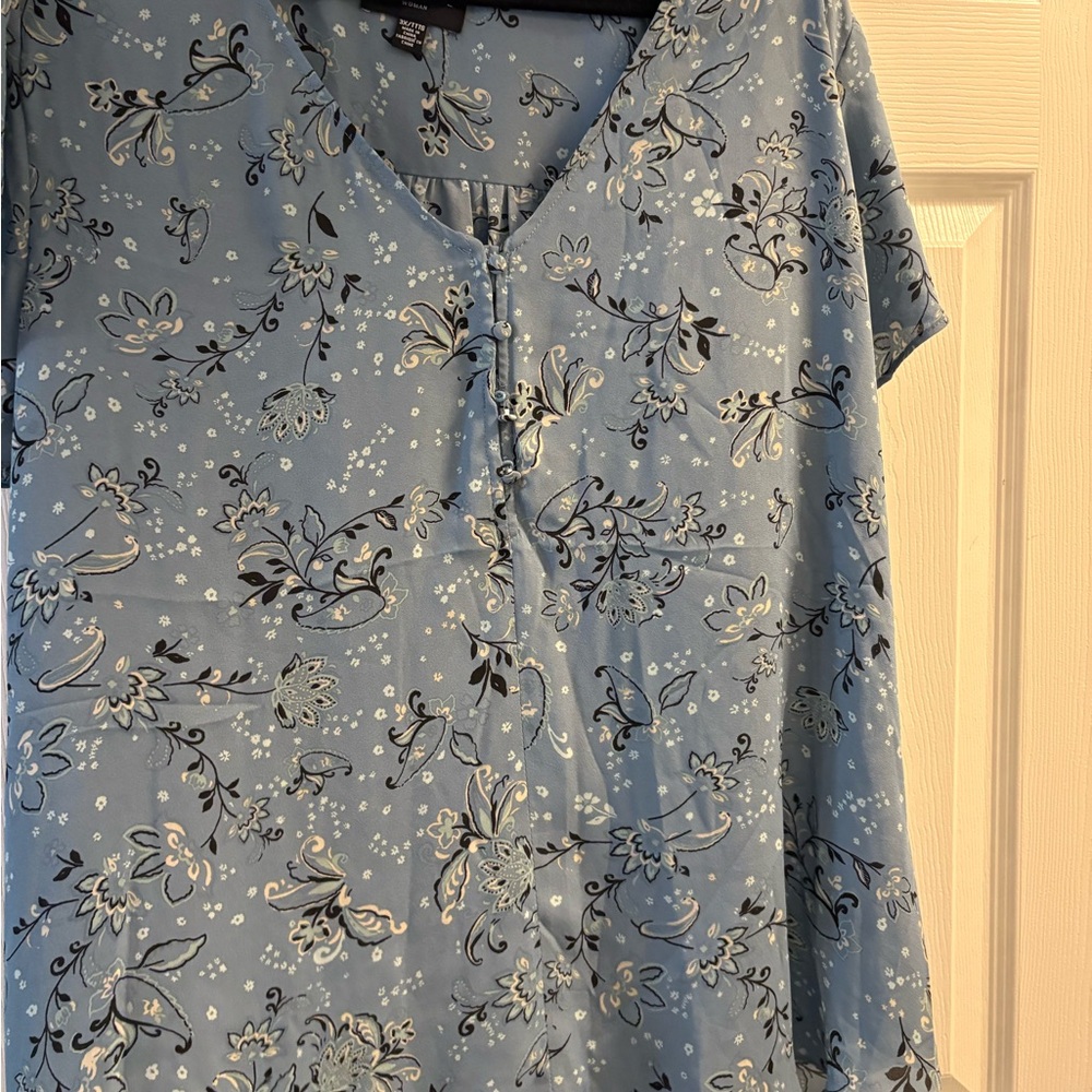 H&M Blue Floral Women's Blouse
